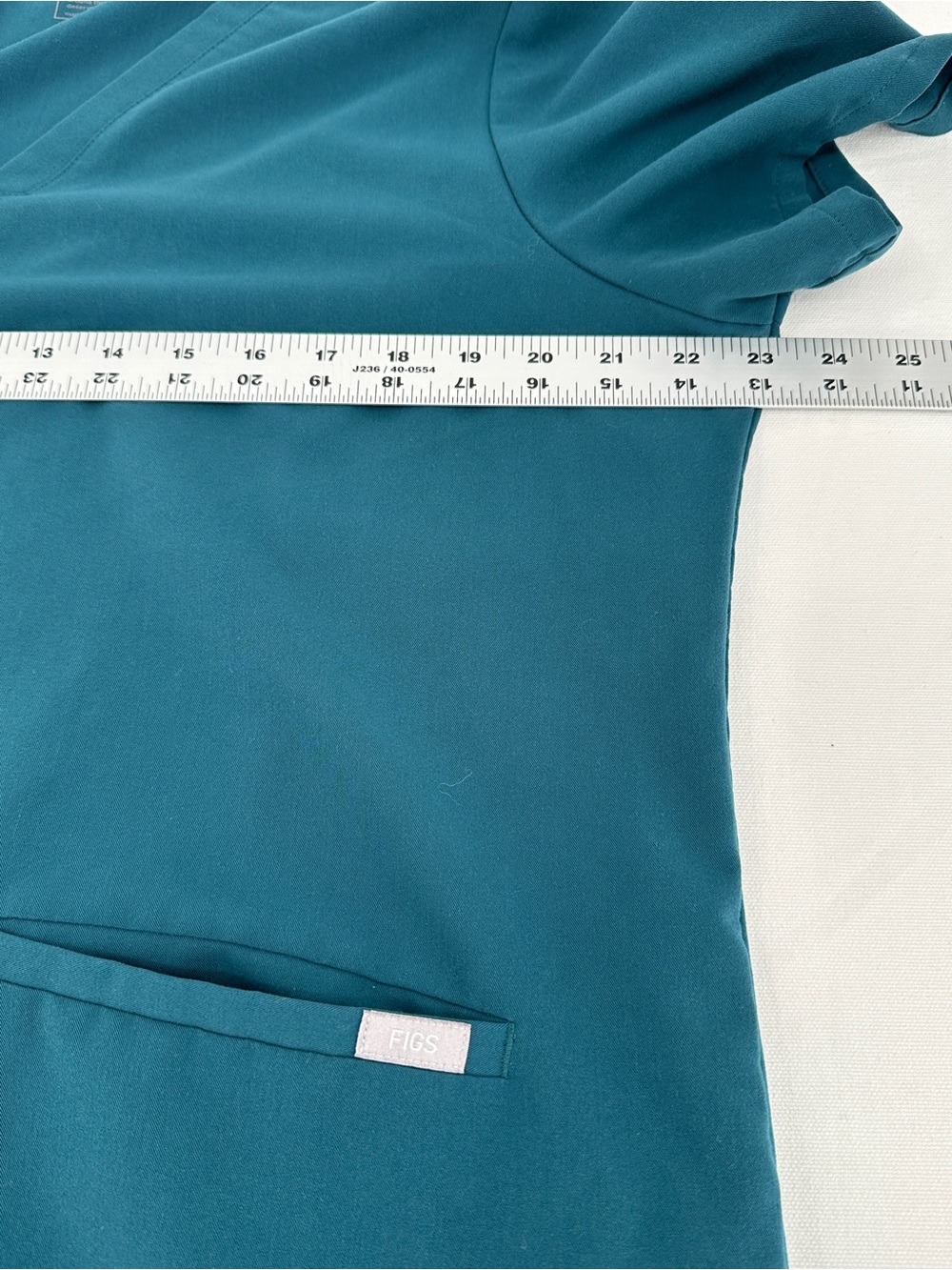 FIGS Teal Blue V-Neck Casma Scrub Top XL - Picture 6 of 7